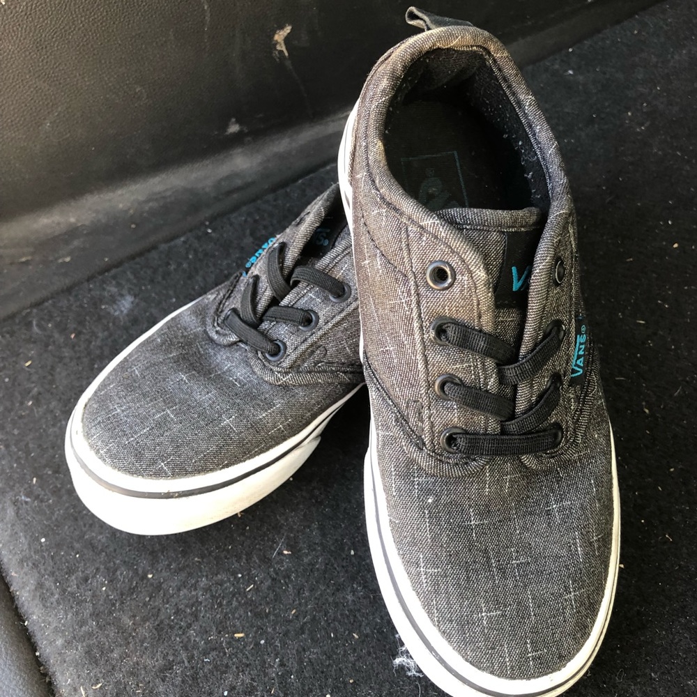 Grey and Turquoise Kids Vans